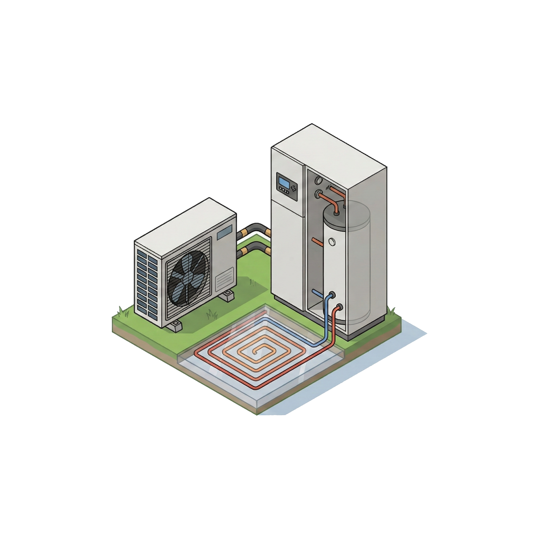 Icona pompa di calore